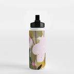 abstract jungle leaves Water Bottle Gallery Image 2