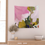 abstract jungle leaves Wall Tapestry Gallery Image 2