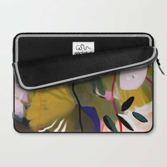 abstract jungle leaves Laptop Sleeve Gallery Image 2
