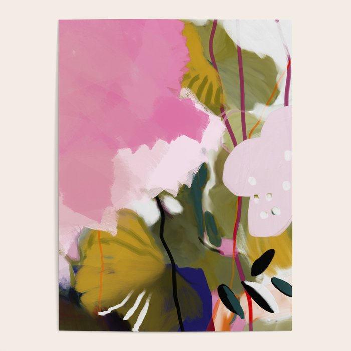 abstract jungle leaves Poster Gallery Image 4