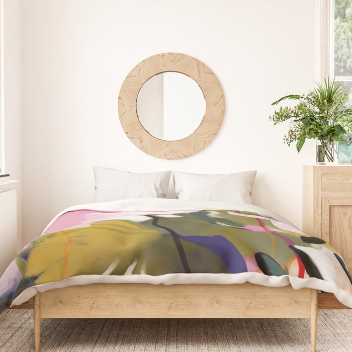 abstract jungle leaves Duvet Cover Gallery Image 3