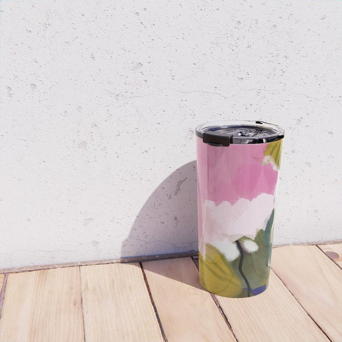 abstract jungle leaves Travel Mug Gallery Image 4