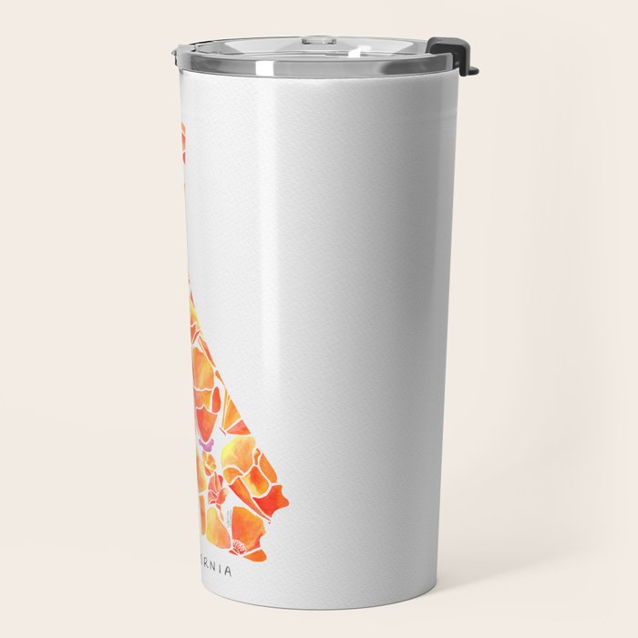 California Poppies Travel Mug Gallery Image 2
