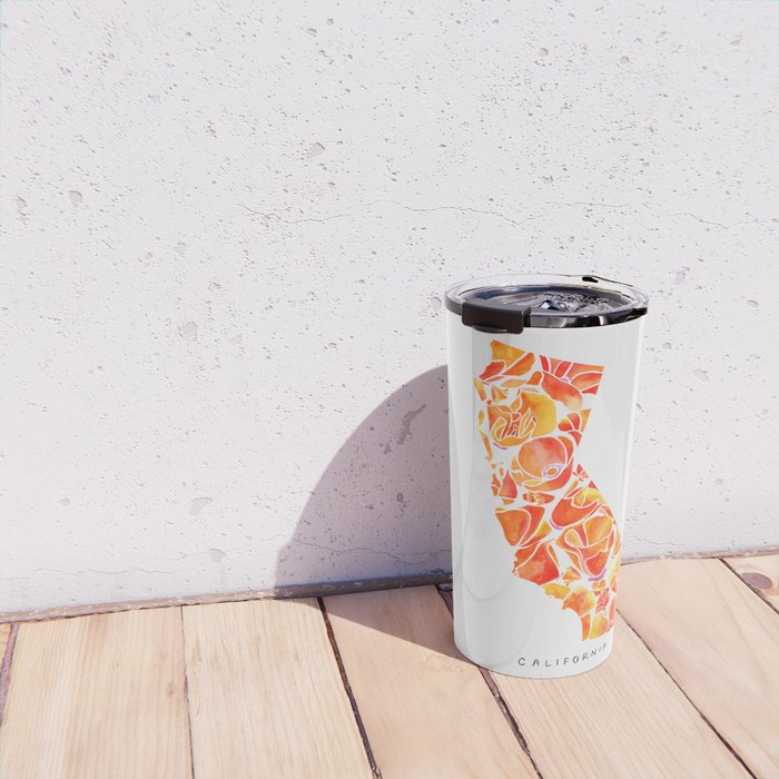 California Poppies Travel Mug Gallery Image 4