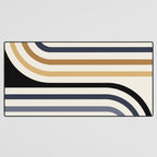 Bold Curvature Stripes III Desk Mat Gallery Image 3