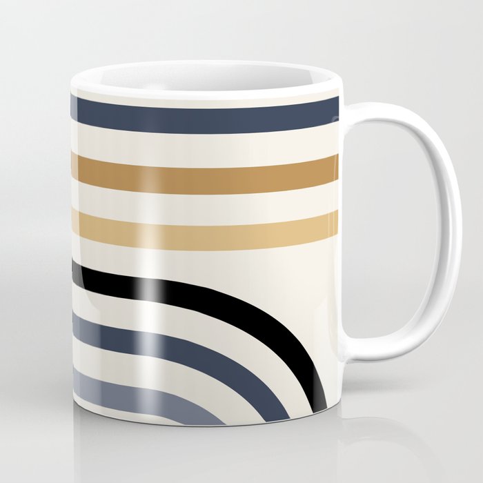 Bold Curvature Stripes III Coffee Mug Gallery Image 1