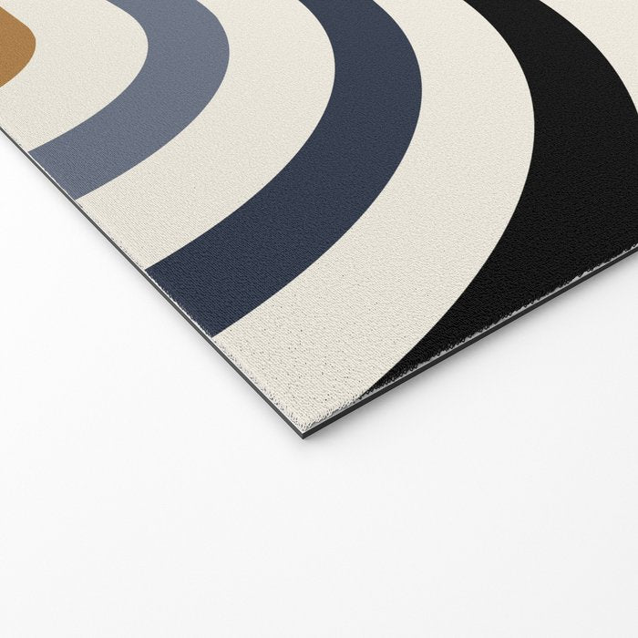 Bold Curvature Stripes III Welcome Mat Gallery Image 2