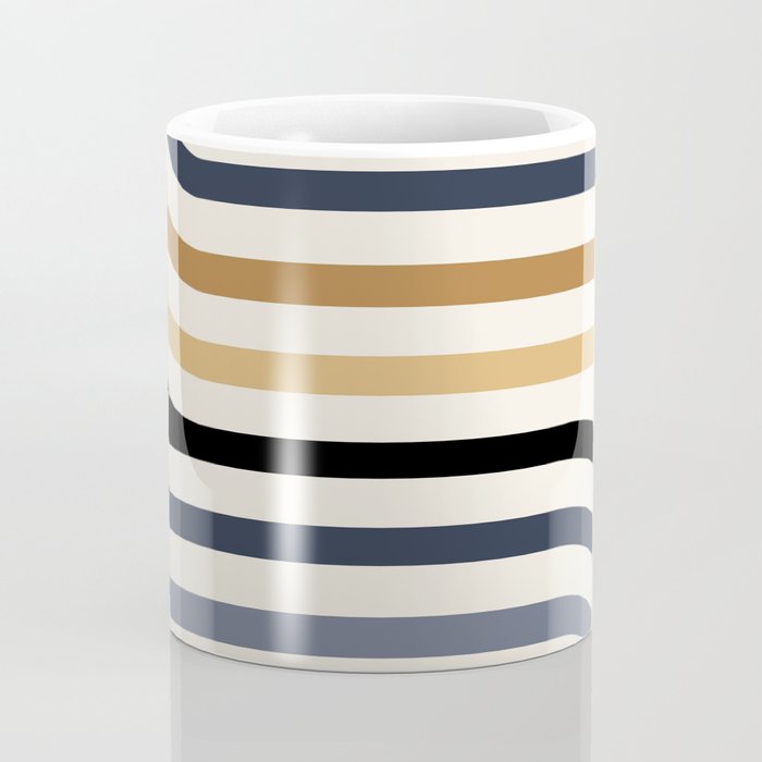 Bold Curvature Stripes III Coffee Mug Gallery Image 4