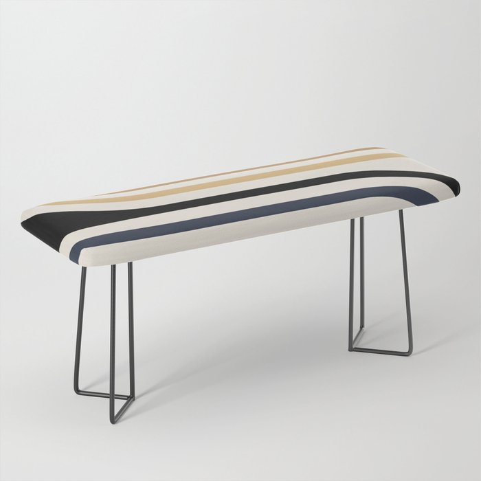 Bold Curvature Stripes III Bench Gallery Image 1