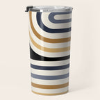 Bold Curvature Stripes III Travel Mug Gallery Image 3