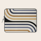 Bold Curvature Stripes III Laptop Sleeve Gallery Image 1