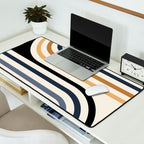 Bold Curvature Stripes III Desk Mat Gallery Image 2