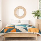 Modern Geometric flowers pattern Duvet Cover Gallery Image 3