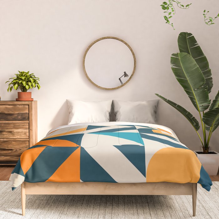 Modern Geometric flowers pattern Comforter Gallery Image 3