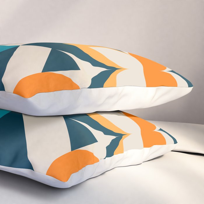 Modern Geometric flowers pattern Pillow Sham Gallery Image 3