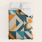 Modern Geometric flowers pattern Duvet Cover Gallery Image 6