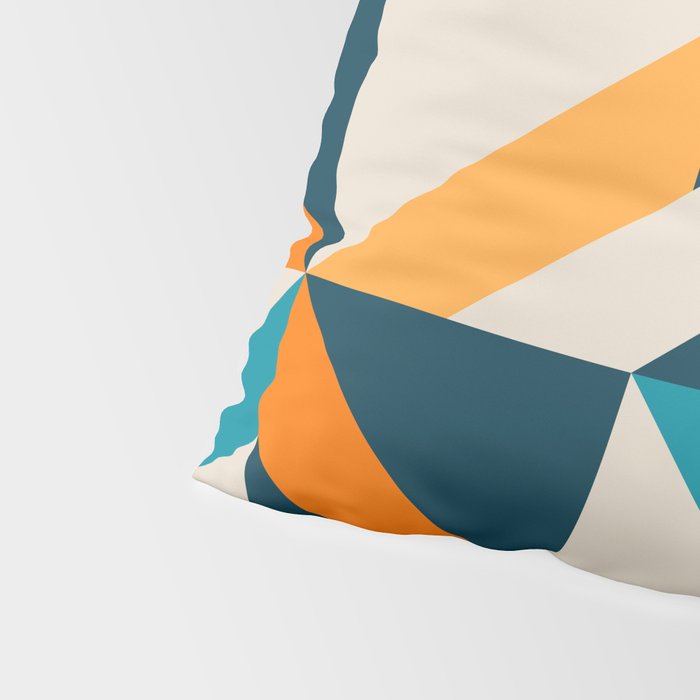 Modern Geometric flowers pattern Pillow Sham Gallery Image 4