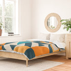 Modern Geometric flowers pattern Duvet Cover Gallery Image 2