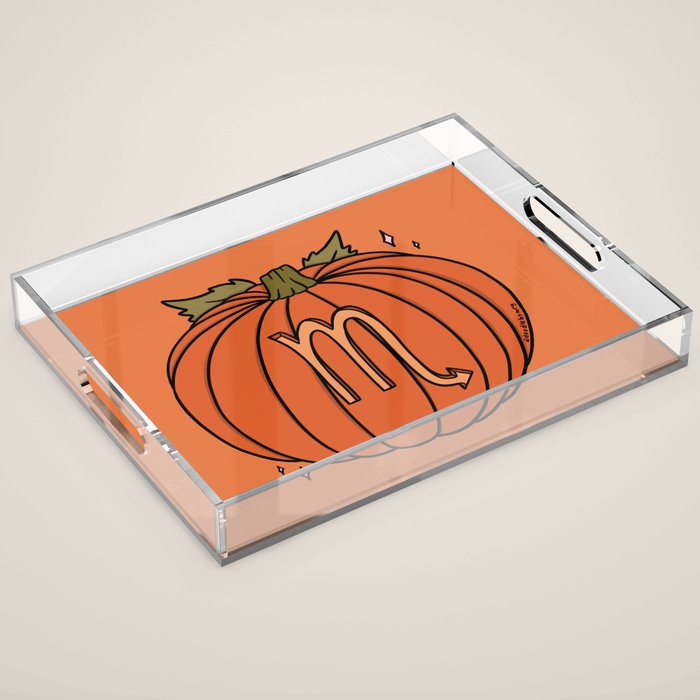 Scorpio Pumpkin Acrylic Tray Gallery Image 1