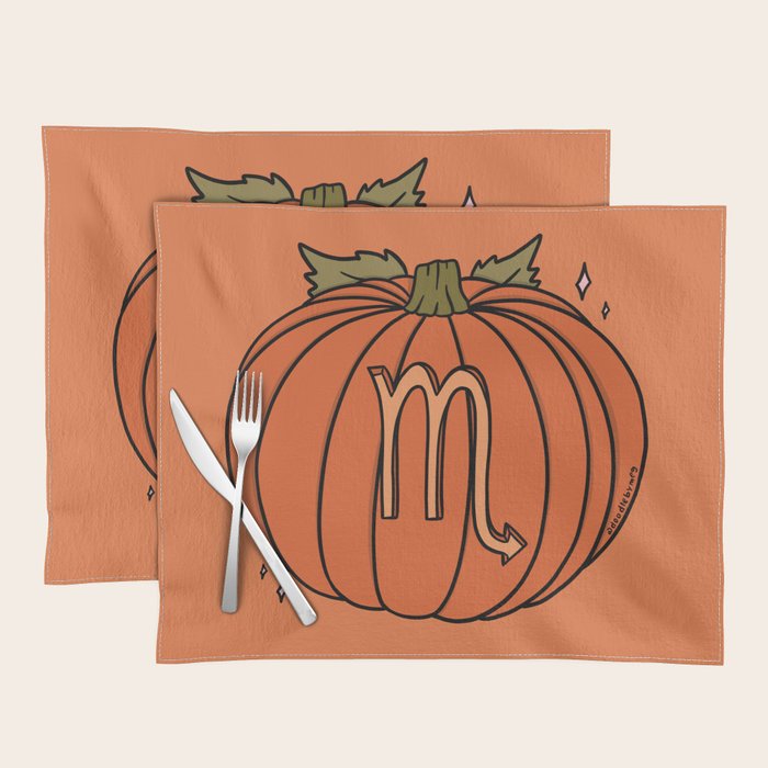 Scorpio Pumpkin Placemat Gallery Image 1