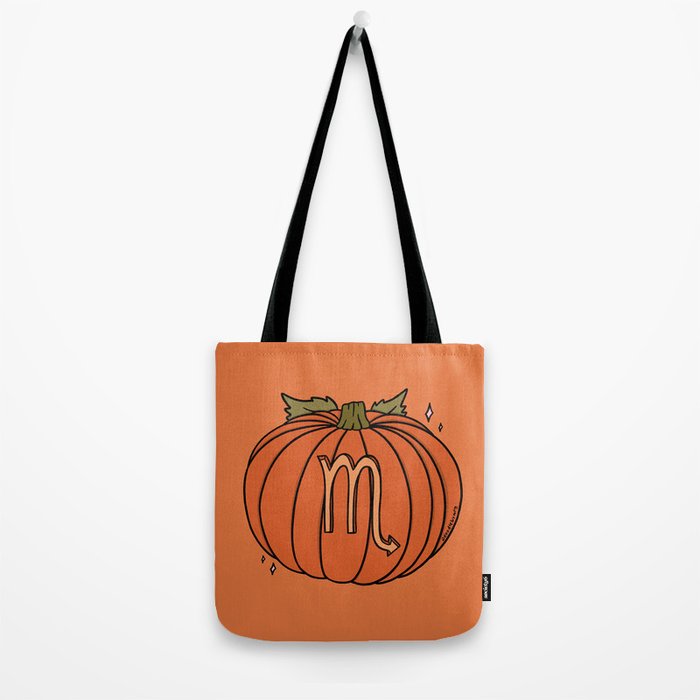 Scorpio Pumpkin Tote Bag Gallery Image 2