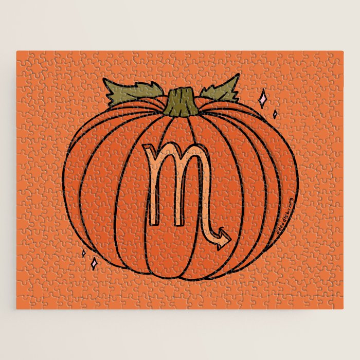Scorpio Pumpkin Jigsaw Puzzle Gallery Image 1