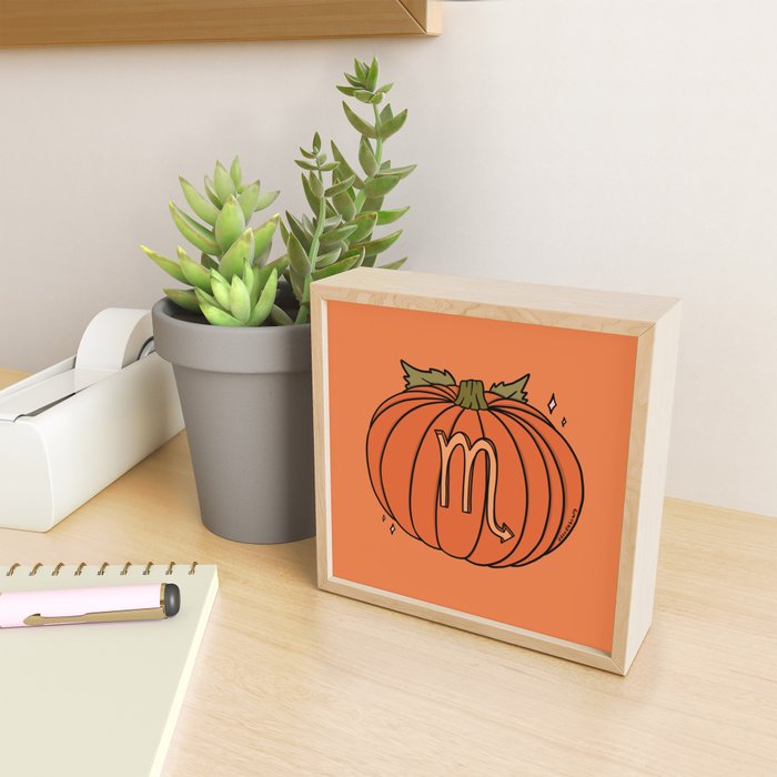 Scorpio Pumpkin Mini Art Print Gallery Image 2