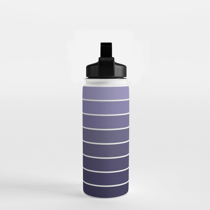 Gradient Arch XI Lavender Dusk Mid Century Modern Rainbow Water Bottle Gallery Image 2