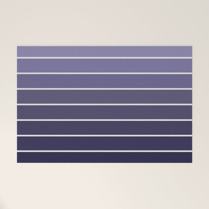 Gradient Arch XI Lavender Dusk Mid Century Modern Rainbow Welcome Mat Gallery Image 1