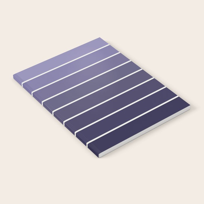 Gradient Arch XI Lavender Dusk Mid Century Modern Rainbow Notebook Gallery Image 2