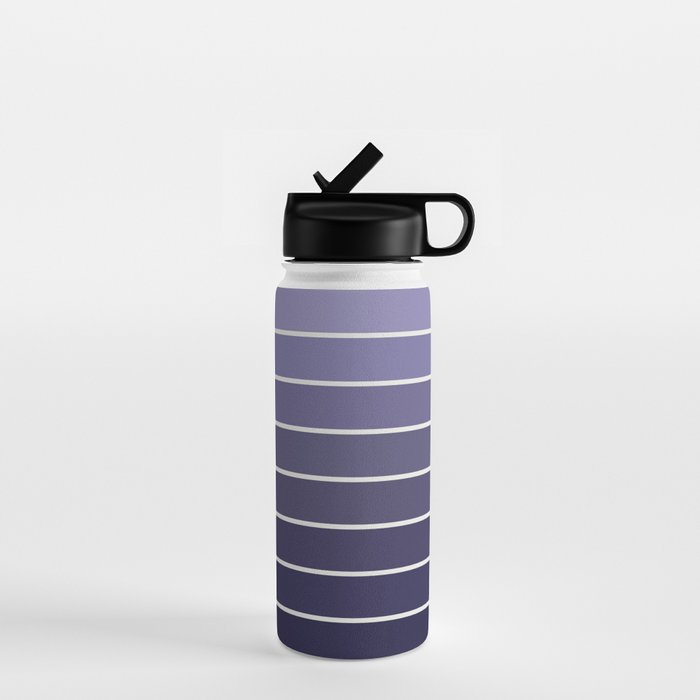 Gradient Arch XI Lavender Dusk Mid Century Modern Rainbow Water Bottle Gallery Image 1