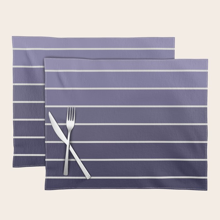 Gradient Arch XI Lavender Dusk Mid Century Modern Rainbow Placemat Gallery Image 1