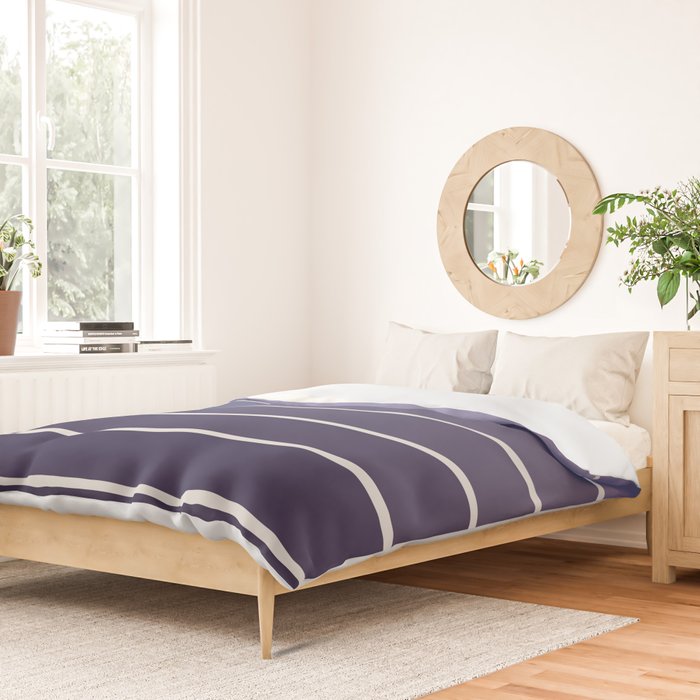 Gradient Arch XI Lavender Dusk Mid Century Modern Rainbow Duvet Cover Gallery Image 2