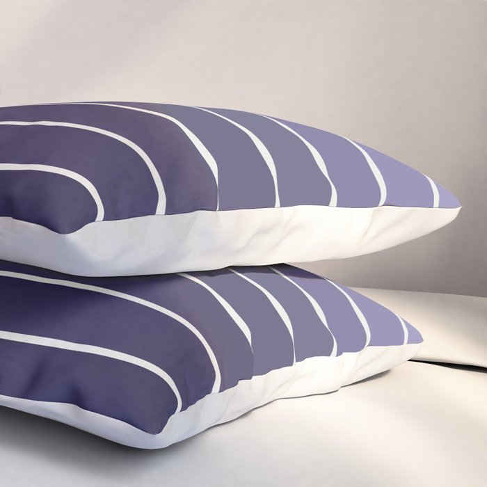 Gradient Arch XI Lavender Dusk Mid Century Modern Rainbow Pillow Sham Gallery Image 3