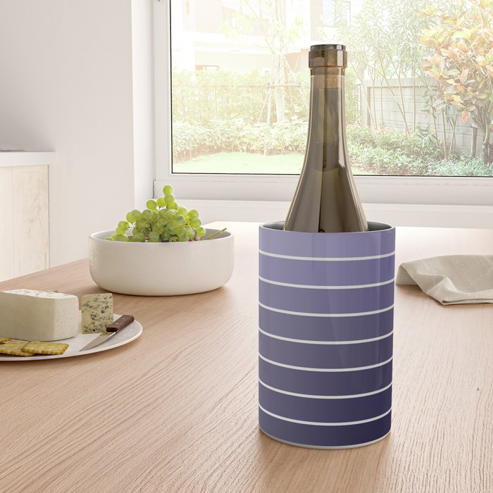 Gradient Arch XI Lavender Dusk Mid Century Modern Rainbow Wine Chiller Gallery Image 4