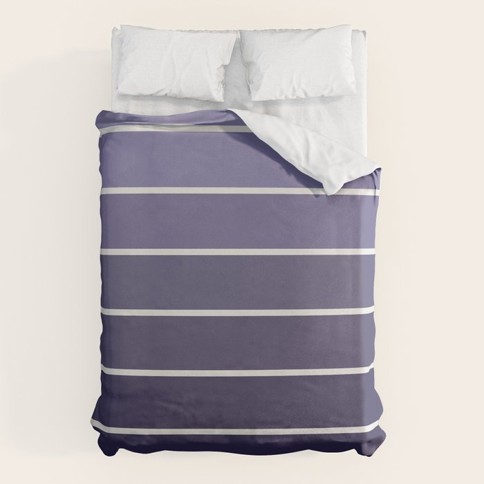 Gradient Arch XI Lavender Dusk Mid Century Modern Rainbow Duvet Cover Gallery Image 6