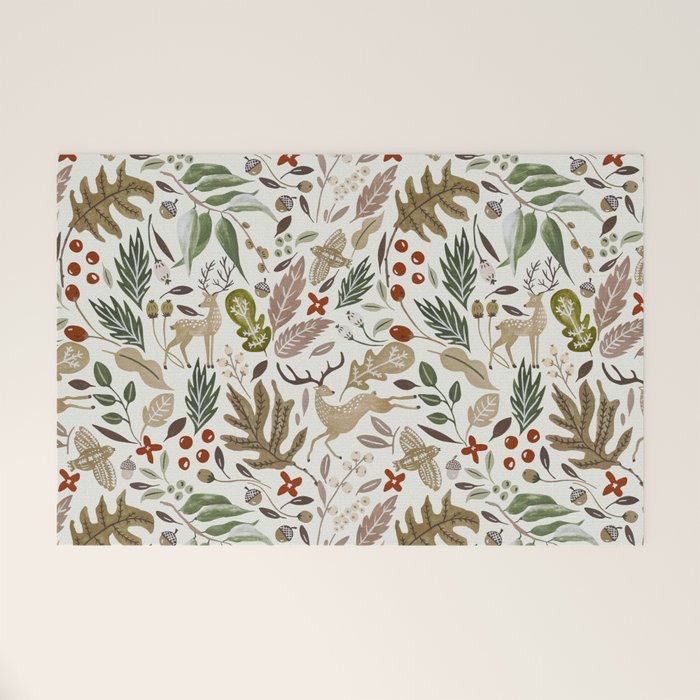 Christmas in the wild nature Welcome Mat Gallery Image 1
