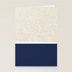 Beige Navy Stationery Card Gallery Image 2
