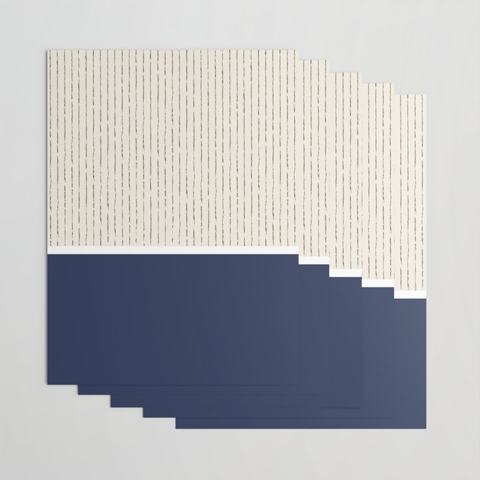 Beige Navy Wrapping Paper Gallery Image 3