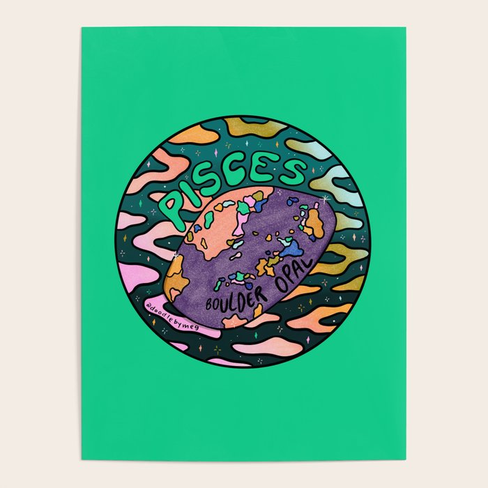 Pisces Crystal Poster Gallery Image 4