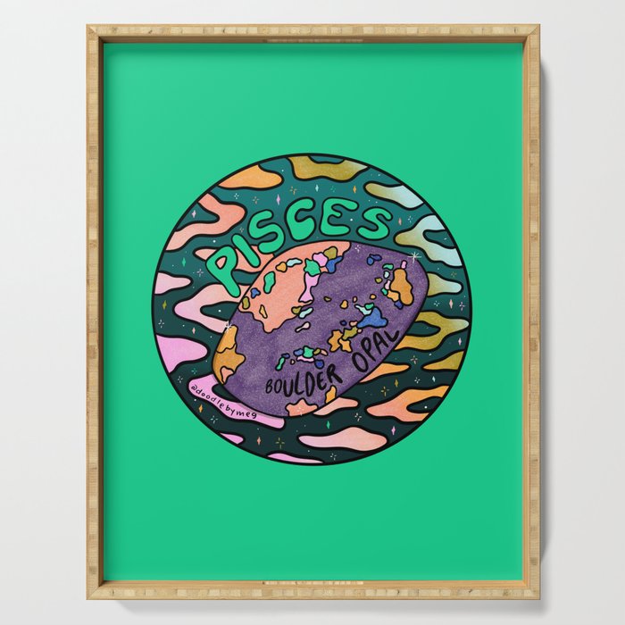 Pisces Crystal Serving Tray Gallery Image 1