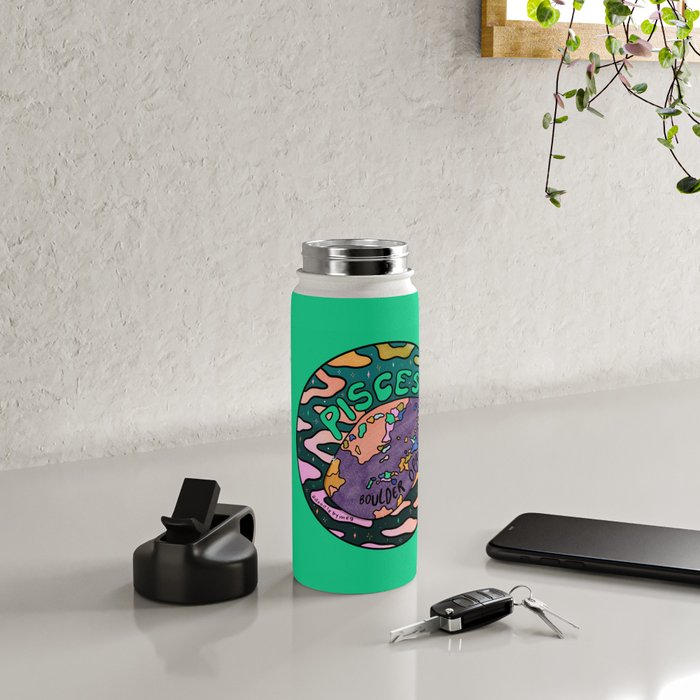 Pisces Crystal Water Bottle Gallery Image 4