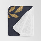 William Morris Butterfly - Midnight Garden Throw Blanket Gallery Image 3