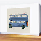 the big blue bus Wall Mural Gallery Image 2
