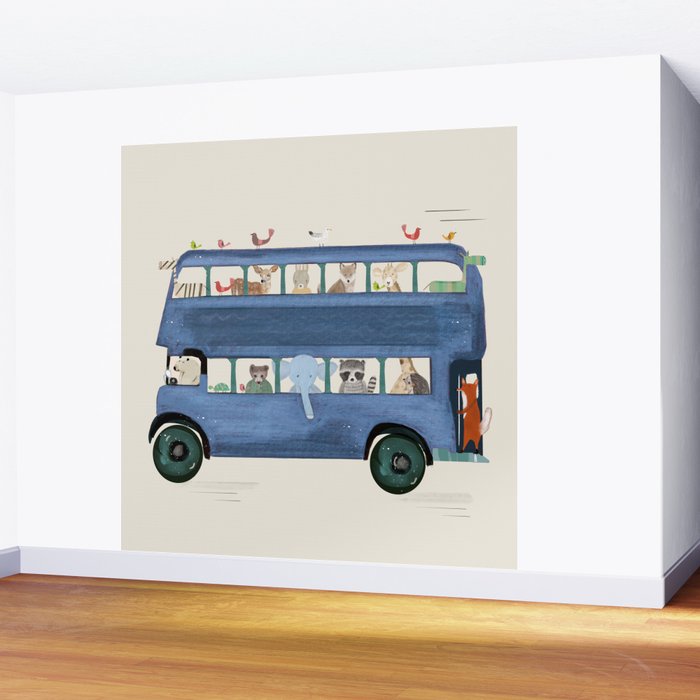 the big blue bus Wall Mural Gallery Image 2