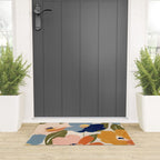 Soft Abstract Floral Garden II Welcome Mat Gallery Image 3
