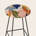 Soft Abstract Floral Garden II Stool Gallery Image 2