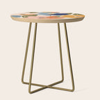 Soft Abstract Floral Garden II Side Table Gallery Image 1