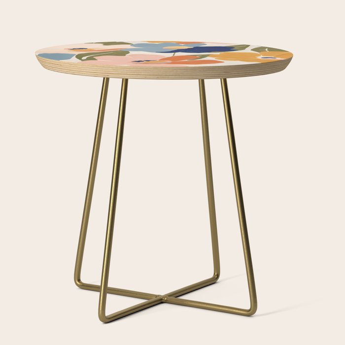 Soft Abstract Floral Garden II Side Table Gallery Image 1