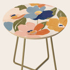 Soft Abstract Floral Garden II Side Table Gallery Image 2